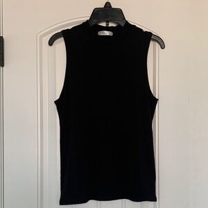 Fifth Parallel Threads mock neck black tank top M medium sleeveless blouse
